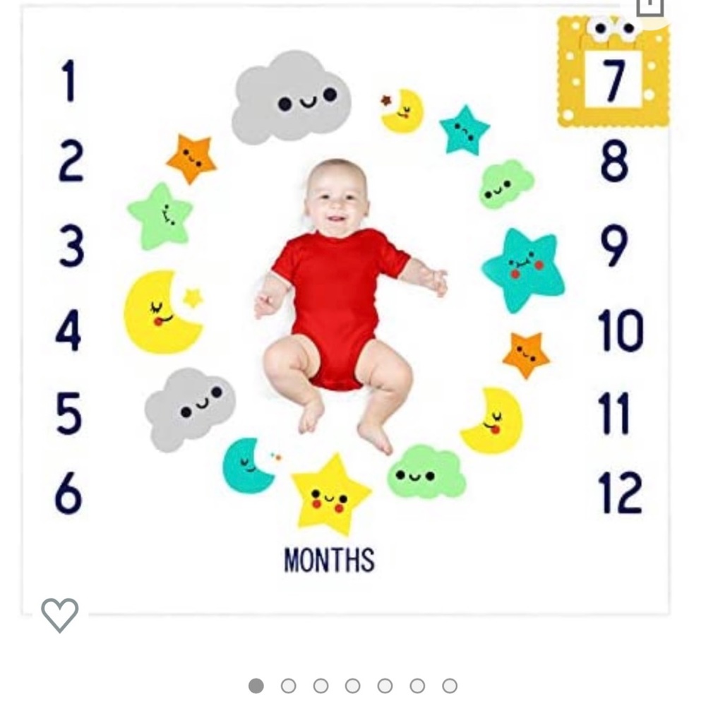 Tiny Zone Baby Milestone‎ Photo Blanket